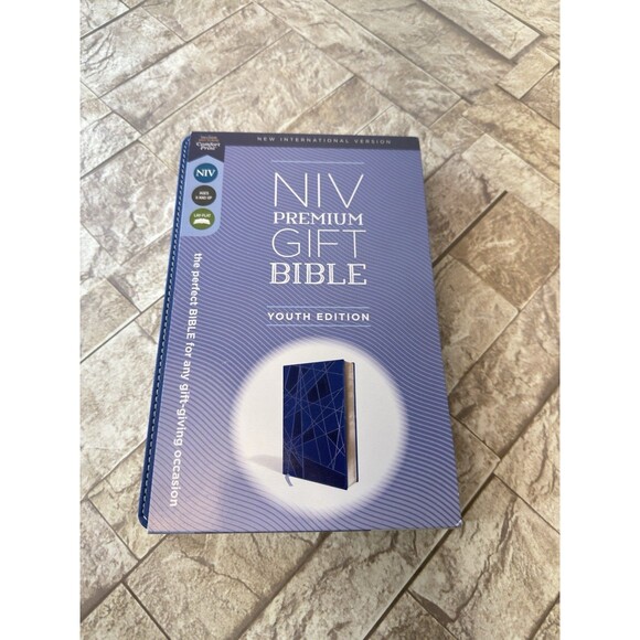 Zondervan Other - NIV, Premium Gift Bible, Leathersoft, Brown, Blue Letter, Comfort Print: The